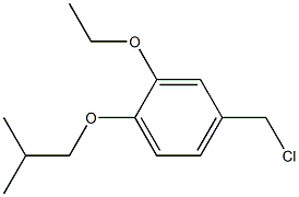 4-(chloromethyl)-2-ethoxy-1-(2-methylpropoxy)benzene 结构式