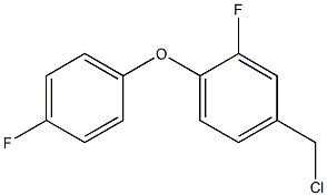 4-(chloromethyl)-2-fluoro-1-(4-fluorophenoxy)benzene 结构式