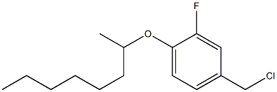 4-(chloromethyl)-2-fluoro-1-(octan-2-yloxy)benzene 结构式