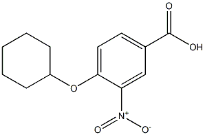4-(cyclohexyloxy)-3-nitrobenzoic acid 结构式