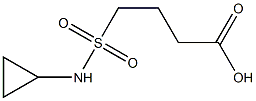 4-(cyclopropylsulfamoyl)butanoic acid 结构式