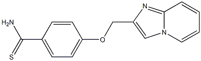 4-(imidazo[1,2-a]pyridin-2-ylmethoxy)benzenecarbothioamide 结构式