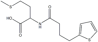 4-(methylsulfanyl)-2-[4-(thiophen-2-yl)butanamido]butanoic acid 结构式