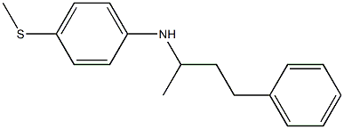 4-(methylsulfanyl)-N-(4-phenylbutan-2-yl)aniline 结构式