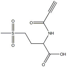 4-(methylsulfonyl)-2-(propioloylamino)butanoic acid 结构式