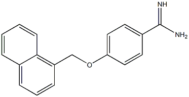 4-(naphthalen-1-ylmethoxy)benzene-1-carboximidamide 结构式