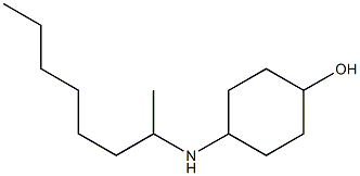 4-(octan-2-ylamino)cyclohexan-1-ol 结构式