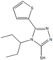 4-(pentan-3-yl)-5-(thiophen-2-yl)-4H-1,2,4-triazole-3-thiol 结构式