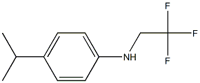 4-(propan-2-yl)-N-(2,2,2-trifluoroethyl)aniline 结构式