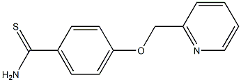 4-(pyridin-2-ylmethoxy)benzenecarbothioamide 结构式