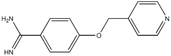 4-(pyridin-4-ylmethoxy)benzenecarboximidamide 结构式