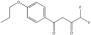 4,4-difluoro-1-(4-propoxyphenyl)butane-1,3-dione 结构式