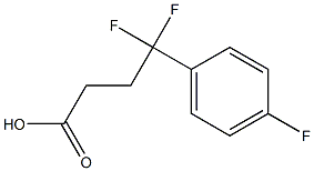 4,4-difluoro-4-(4-fluorophenyl)butanoic acid 结构式