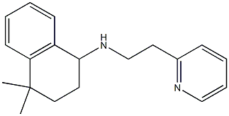 4,4-dimethyl-N-[2-(pyridin-2-yl)ethyl]-1,2,3,4-tetrahydronaphthalen-1-amine 结构式