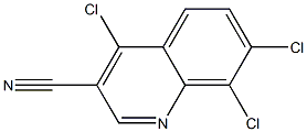 4,7,8-trichloroquinoline-3-carbonitrile 结构式