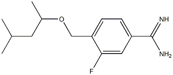 4-[(1,3-dimethylbutoxy)methyl]-3-fluorobenzenecarboximidamide 结构式