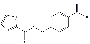 4-[(1H-pyrrol-2-ylformamido)methyl]benzoic acid 结构式