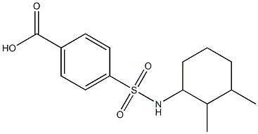 4-[(2,3-dimethylcyclohexyl)sulfamoyl]benzoic acid 结构式