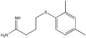 4-[(2,4-dimethylphenyl)sulfanyl]butanimidamide 结构式