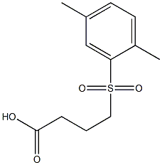 4-[(2,5-dimethylbenzene)sulfonyl]butanoic acid 结构式