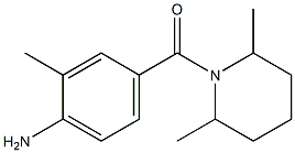 4-[(2,6-dimethylpiperidin-1-yl)carbonyl]-2-methylaniline 结构式