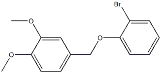 4-[(2-bromophenoxy)methyl]-1,2-dimethoxybenzene 结构式