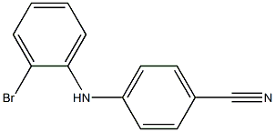 4-[(2-bromophenyl)amino]benzonitrile 结构式