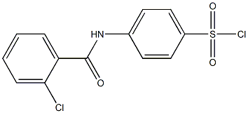 4-[(2-chlorobenzene)amido]benzene-1-sulfonyl chloride 结构式