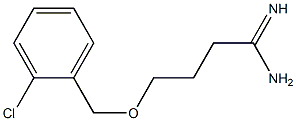 4-[(2-chlorobenzyl)oxy]butanimidamide 结构式