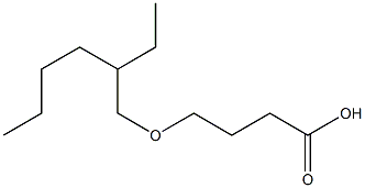 4-[(2-ethylhexyl)oxy]butanoic acid 结构式