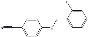 4-[(2-fluorophenyl)methoxy]benzonitrile 结构式