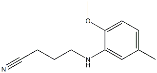 4-[(2-methoxy-5-methylphenyl)amino]butanenitrile 结构式