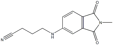 4-[(2-methyl-1,3-dioxo-2,3-dihydro-1H-isoindol-5-yl)amino]butanenitrile 结构式