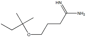 4-[(2-methylbutan-2-yl)oxy]butanimidamide 结构式