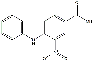 4-[(2-methylphenyl)amino]-3-nitrobenzoic acid 结构式