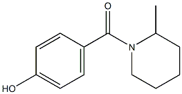 4-[(2-methylpiperidin-1-yl)carbonyl]phenol 结构式