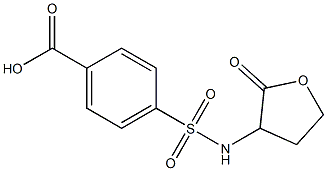 4-[(2-oxooxolan-3-yl)sulfamoyl]benzoic acid 结构式