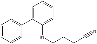 4-[(2-phenylphenyl)amino]butanenitrile 结构式