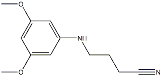 4-[(3,5-dimethoxyphenyl)amino]butanenitrile 结构式