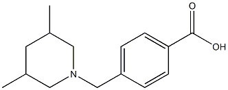 4-[(3,5-dimethylpiperidin-1-yl)methyl]benzoic acid 结构式