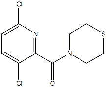 4-[(3,6-dichloropyridin-2-yl)carbonyl]thiomorpholine 结构式