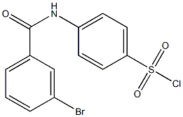 4-[(3-bromobenzene)amido]benzene-1-sulfonyl chloride 结构式