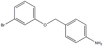 4-[(3-bromophenoxy)methyl]aniline 结构式