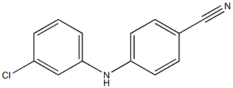4-[(3-chlorophenyl)amino]benzonitrile 结构式
