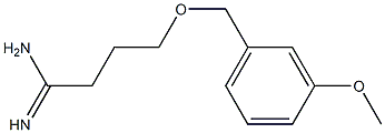 4-[(3-methoxybenzyl)oxy]butanimidamide 结构式