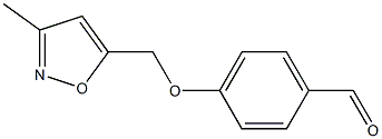 4-[(3-methyl-1,2-oxazol-5-yl)methoxy]benzaldehyde 结构式