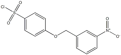 4-[(3-nitrophenyl)methoxy]benzene-1-sulfonyl chloride 结构式