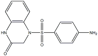 4-[(4-aminobenzene)sulfonyl]-1,2,3,4-tetrahydroquinoxalin-2-one 结构式