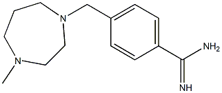 4-[(4-methyl-1,4-diazepan-1-yl)methyl]benzene-1-carboximidamide 结构式