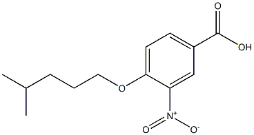 4-[(4-methylpentyl)oxy]-3-nitrobenzoic acid 结构式